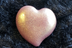 hart groot rose goud glitter € 4,95